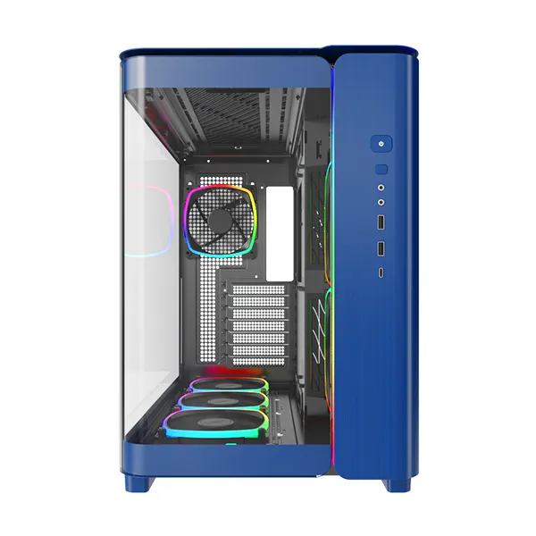 Montech King 95 Pro Curved glass - midicase, prussian blue Montech King 95 Pro Curved glass - midicase, prussian blue
